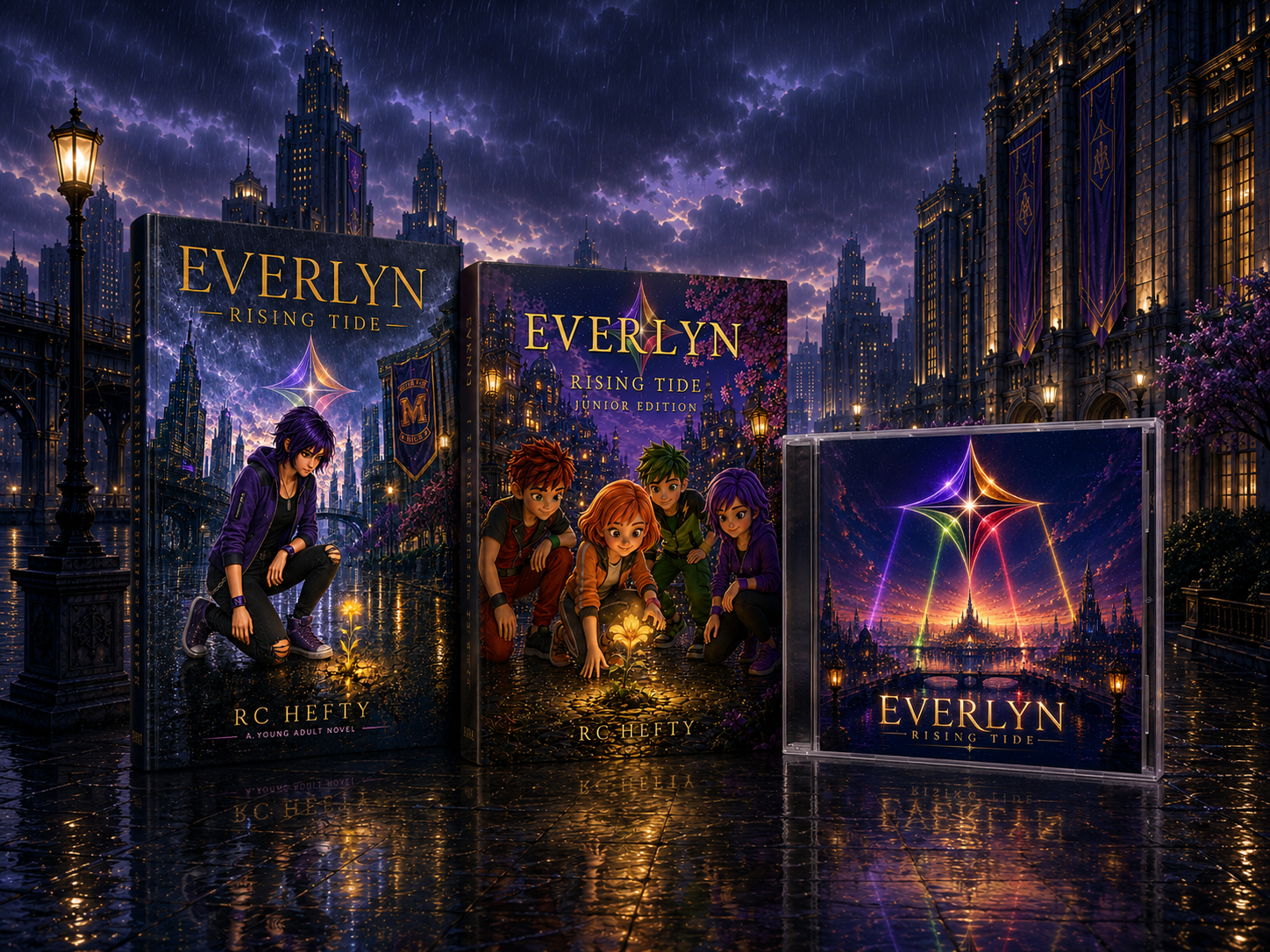 Everlyn: Rising Tide books and album
